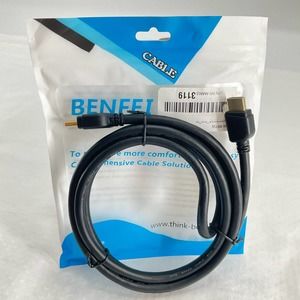 Benfei Mini HDMI Cable High Speed With Ethernet - 6 Feet, Black